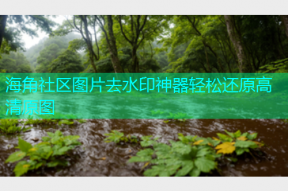 海角社区图片去水印神器轻松还原高清原图
